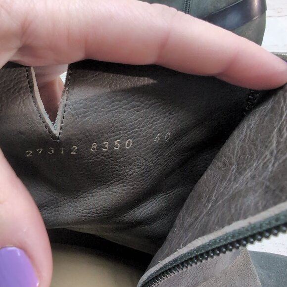 Cocolico Vita Harness Ankle Boots Grey Suede Booties Women Size 40 - Picture 7 of 11